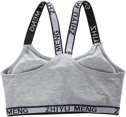 Girls’ Seamless Underwear Set - Training Bra and Matching Panties - Cotton Bralette Briefs Set Elastic (6 Piece), Type 1