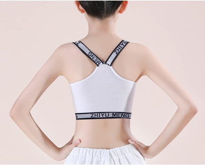Girls’ Seamless Underwear Set - Training Bra and Matching Panties - Cotton Bralette Briefs Set Elastic (6 Piece), Type 1