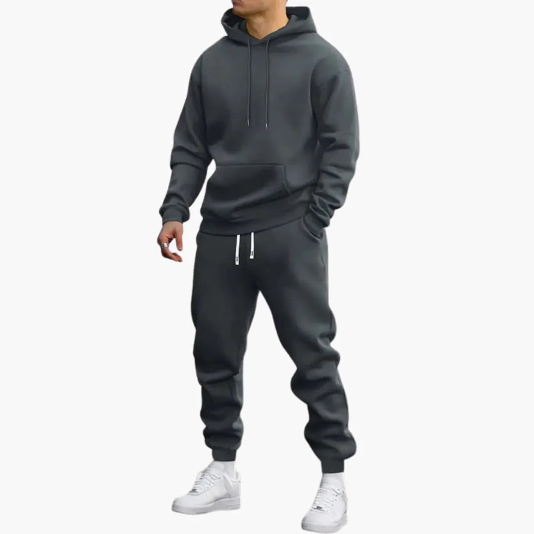 Relaxed Fit Hoodie and Jogger Set for Men