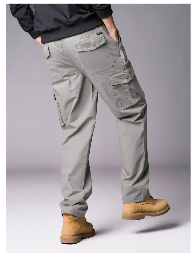 Men'S Leisure Cargo Loose Multi-Pocket Casual Sports Pants