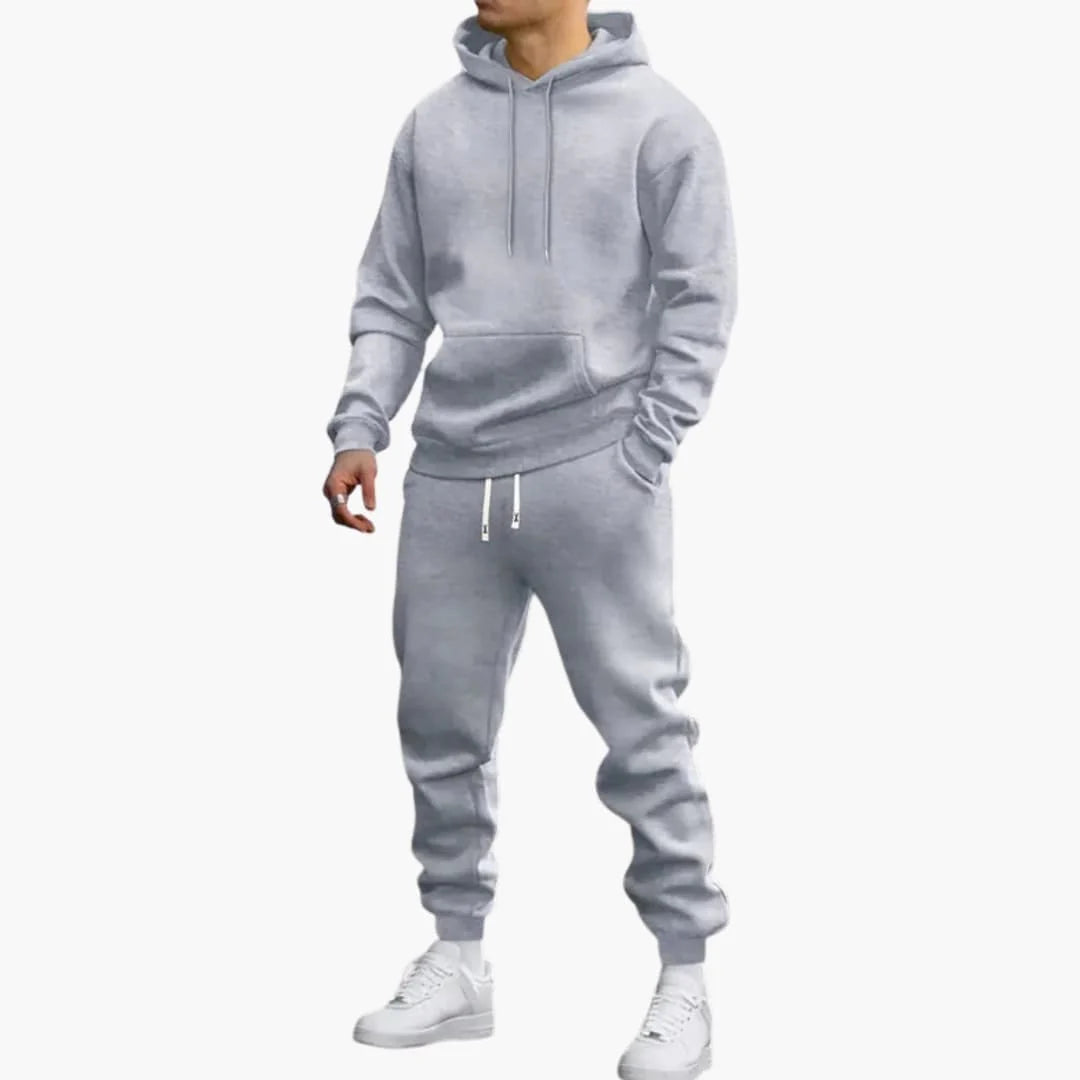 Relaxed Fit Hoodie and Jogger Set for Men