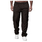 Men'S Casual Multi-Pocket Loose Straight Cargo Pants
