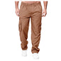 Men'S Casual Multi-Pocket Loose Straight Cargo Pants