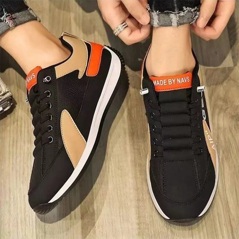 Men Sports Flat Shoes Comfortable Breathable Non-Slip Wear-Resistant Board Shoes