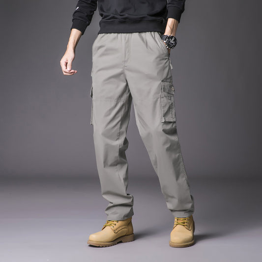 Men'S Leisure Cargo Loose Multi-Pocket Casual Sports Pants