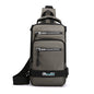 Multifunction Bags for Men Nylon Backpack Crossbody Shoulder Bag with USB Charging Port Chest Bags Pack